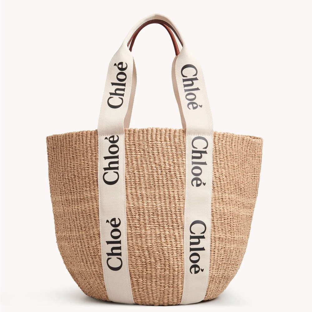 Chloe Large Woody Basket in Natural Fibers
